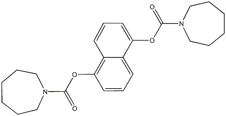 5-[(1-azepanylcarbonyl)oxy]-1-naphthyl 1-azepanecarboxylate Structure