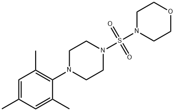 4-[(4-mesityl-1-piperazinyl)sulfonyl]morpholine 구조식 이미지