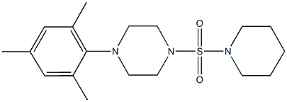 1-mesityl-4-(1-piperidinylsulfonyl)piperazine 구조식 이미지
