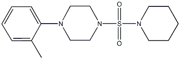 1-(2-methylphenyl)-4-(1-piperidinylsulfonyl)piperazine Structure