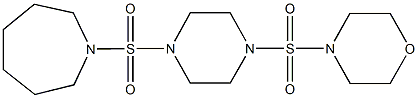 1-{[4-(4-morpholinylsulfonyl)-1-piperazinyl]sulfonyl}azepane Structure