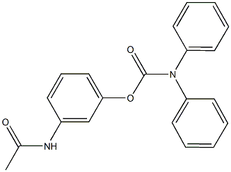 3-(acetylamino)phenyl diphenylcarbamate Structure