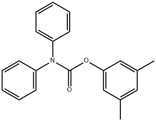 3,5-dimethylphenyl diphenylcarbamate Structure