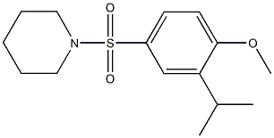 2-isopropyl-4-(1-piperidinylsulfonyl)phenyl methyl ether Structure