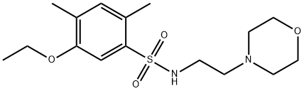 5-ethoxy-2,4-dimethyl-N-[2-(4-morpholinyl)ethyl]benzenesulfonamide Structure