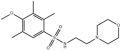 4-methoxy-2,3,5-trimethyl-N-[2-(4-morpholinyl)ethyl]benzenesulfonamide Structure