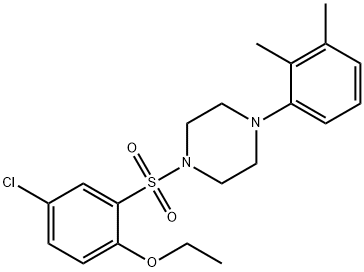 4-chloro-2-{[4-(2,3-dimethylphenyl)-1-piperazinyl]sulfonyl}phenyl ethyl ether Structure