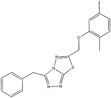 (3-benzyl[1,2,4]triazolo[3,4-b][1,3,4]thiadiazol-6-yl)methyl 2,5-dimethylphenyl ether 구조식 이미지