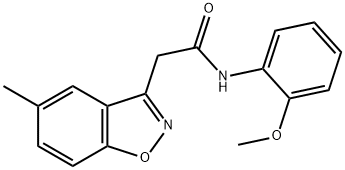 N-(2-methoxyphenyl)-2-(5-methyl-1,2-benzisoxazol-3-yl)acetamide Structure