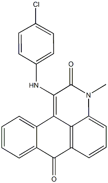 1-(4-chloroanilino)-3-methyl-3H-naphtho[1,2,3-de]quinoline-2,7-dione 구조식 이미지