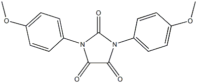 1,3-bis(4-methoxyphenyl)imidazolidine-2,4,5-trione Structure