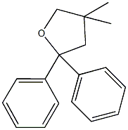 4,4-dimethyl-2,2-diphenyltetrahydrofuran Structure