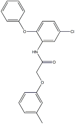 N-(5-chloro-2-phenoxyphenyl)-2-(3-methylphenoxy)acetamide Structure