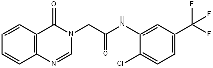 N-[2-chloro-5-(trifluoromethyl)phenyl]-2-(4-oxo-3(4H)-quinazolinyl)acetamide Structure
