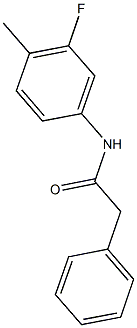 N-(3-fluoro-4-methylphenyl)-2-phenylacetamide Structure