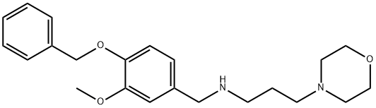 N-[4-(benzyloxy)-3-methoxybenzyl]-N-[3-(4-morpholinyl)propyl]amine Structure