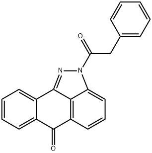 2-(phenylacetyl)dibenzo[cd,g]indazol-6(2H)-one Structure