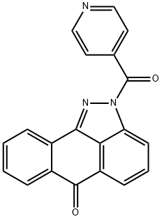 2-isonicotinoyldibenzo[cd,g]indazol-6(2H)-one Structure
