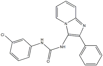 N-(3-chlorophenyl)-N'-(2-phenylimidazo[1,2-a]pyridin-3-yl)urea Structure