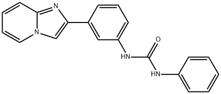 N-(3-imidazo[1,2-a]pyridin-2-ylphenyl)-N'-phenylurea 구조식 이미지