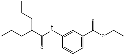 ethyl 3-[(2-propylpentanoyl)amino]benzoate 구조식 이미지