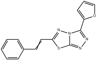 3-(2-furyl)-6-(2-phenylvinyl)[1,2,4]triazolo[3,4-b][1,3,4]thiadiazole Structure