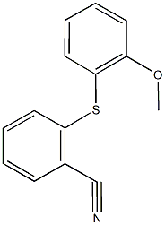 2-[(2-methoxyphenyl)sulfanyl]benzonitrile 구조식 이미지