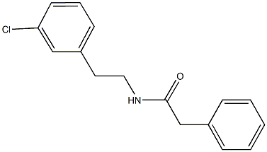 N-[2-(3-chlorophenyl)ethyl]-2-phenylacetamide 구조식 이미지