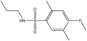 4-methoxy-2,5-dimethyl-N-propylbenzenesulfonamide 구조식 이미지