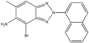 4-bromo-6-methyl-2-(1-naphthyl)-2H-1,2,3-benzotriazol-5-ylamine Structure