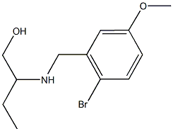 2-[(2-bromo-5-methoxybenzyl)amino]-1-butanol Structure