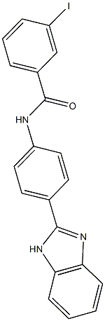 N-[4-(1H-benzimidazol-2-yl)phenyl]-3-iodobenzamide Structure