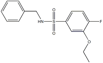 N-benzyl-3-ethoxy-4-fluorobenzenesulfonamide Structure