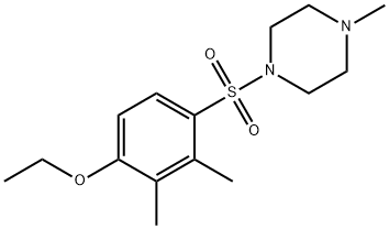 2,3-dimethyl-4-[(4-methyl-1-piperazinyl)sulfonyl]phenyl ethyl ether 구조식 이미지