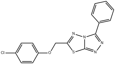 6-[(4-chlorophenoxy)methyl]-3-phenyl[1,2,4]triazolo[3,4-b][1,3,4]thiadiazole Structure