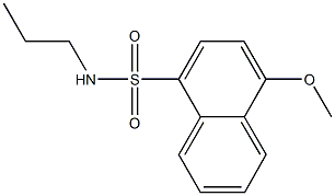 4-methoxy-N-propyl-1-naphthalenesulfonamide Structure