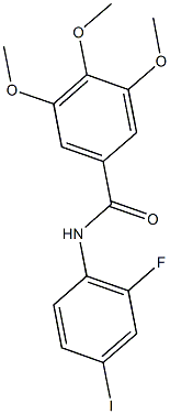 N-(2-fluoro-4-iodophenyl)-3,4,5-trimethoxybenzamide Structure