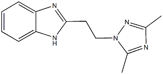 2-[2-(3,5-dimethyl-1H-1,2,4-triazol-1-yl)ethyl]-1H-benzimidazole Structure