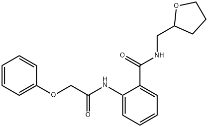 2-[(phenoxyacetyl)amino]-N-(tetrahydro-2-furanylmethyl)benzamide 구조식 이미지