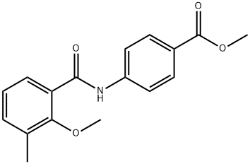 methyl 4-[(2-methoxy-3-methylbenzoyl)amino]benzoate 구조식 이미지