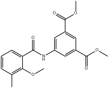 dimethyl 5-[(2-methoxy-3-methylbenzoyl)amino]isophthalate 구조식 이미지