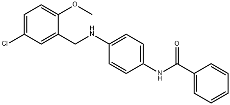 N-{4-[(5-chloro-2-methoxybenzyl)amino]phenyl}benzamide Structure