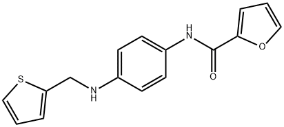 N-{4-[(2-thienylmethyl)amino]phenyl}-2-furamide 구조식 이미지