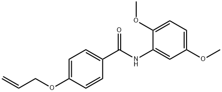 4-(allyloxy)-N-(2,5-dimethoxyphenyl)benzamide 구조식 이미지