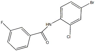 N-(4-bromo-2-chlorophenyl)-3-fluorobenzamide 구조식 이미지