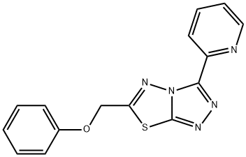 phenyl [3-(2-pyridinyl)[1,2,4]triazolo[3,4-b][1,3,4]thiadiazol-6-yl]methyl ether 구조식 이미지