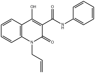 1-allyl-4-hydroxy-2-oxo-N-phenyl-1,2-dihydro-3-quinolinecarboxamide 구조식 이미지