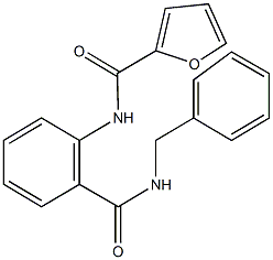 N-{2-[(benzylamino)carbonyl]phenyl}-2-furamide 구조식 이미지