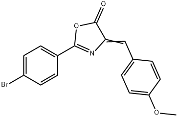 2-(4-bromophenyl)-4-(4-methoxybenzylidene)-1,3-oxazol-5(4H)-one Structure