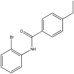 N-(2-bromophenyl)-4-ethylbenzamide 구조식 이미지